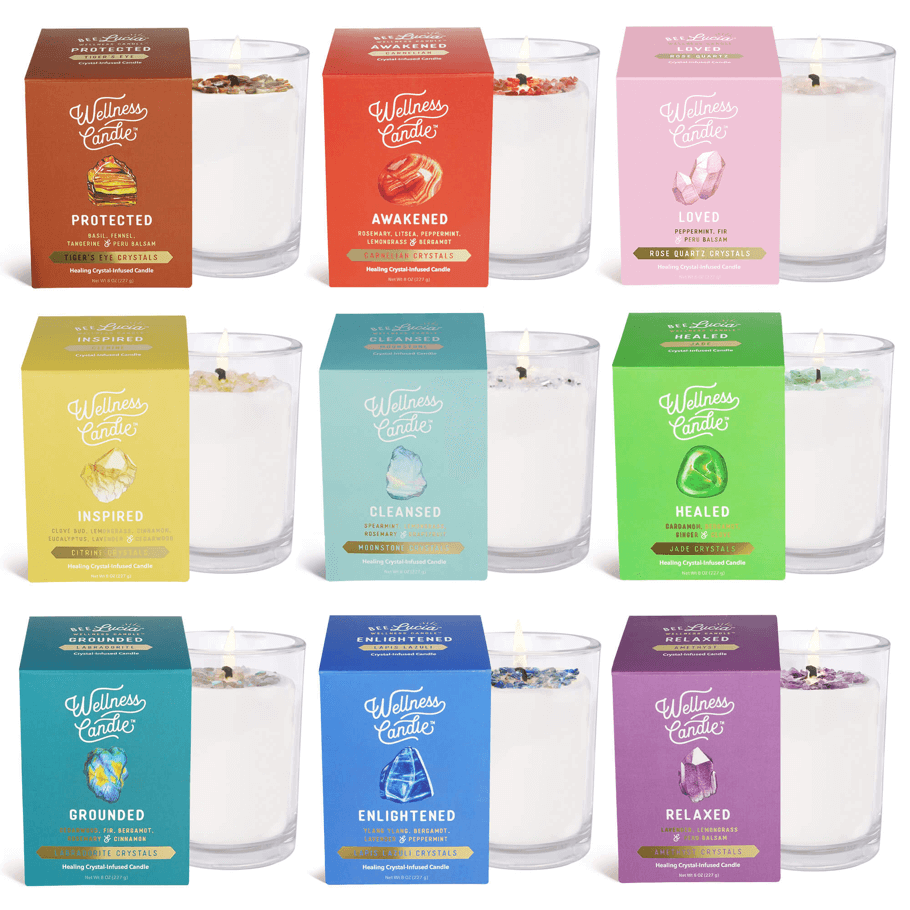 9 Intentions Wellness Candle® Gift Set Bee Lucia Wellness Co.