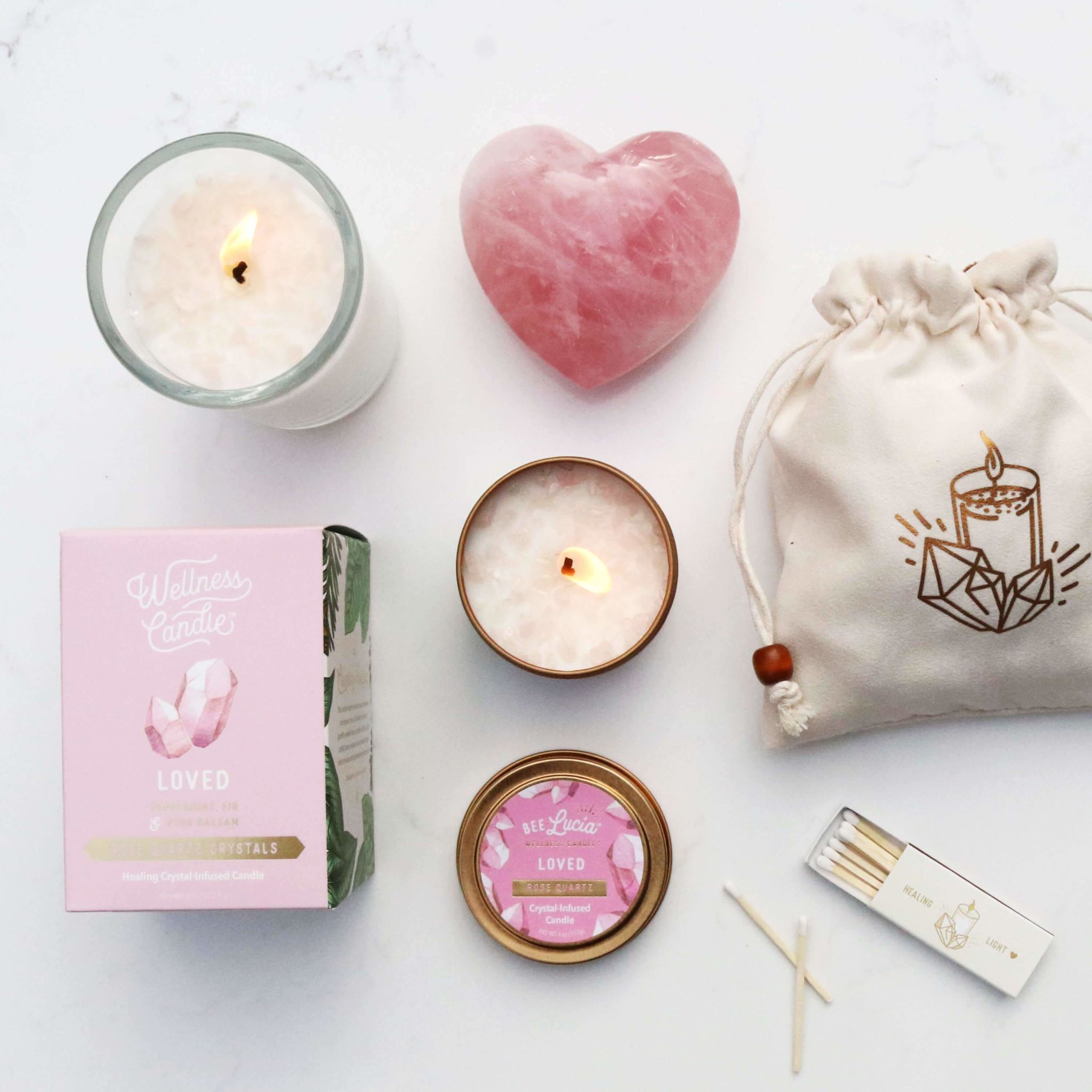 Rose Quartz Gift Set | Bee Lucia Wellness Co.